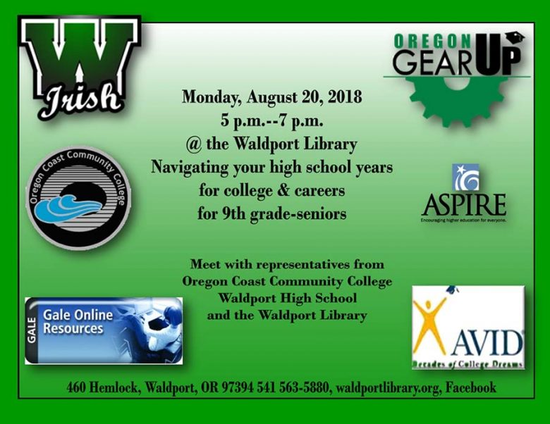 Waldport Library College and Career Night