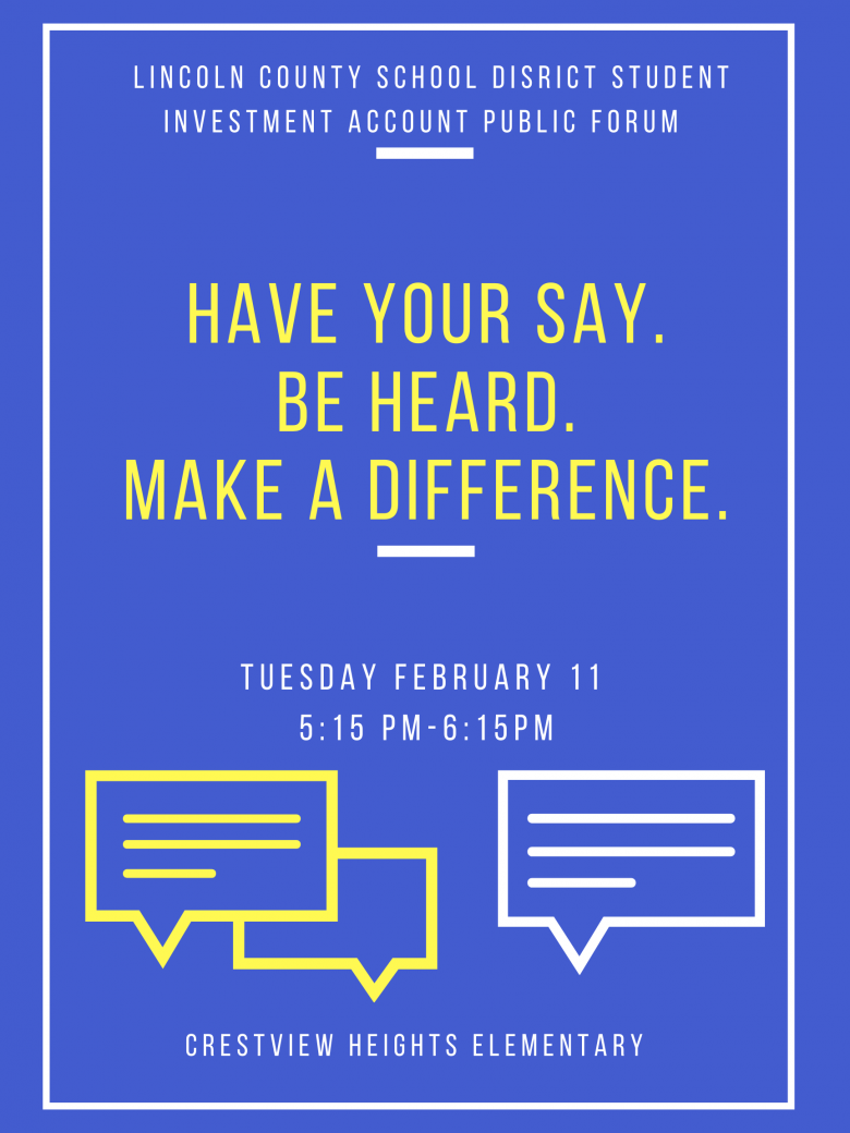 Have your say. Be heard. Make a difference. Feb. 11